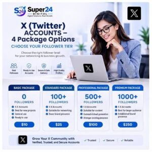 X (Twitter) Accounts with Followers