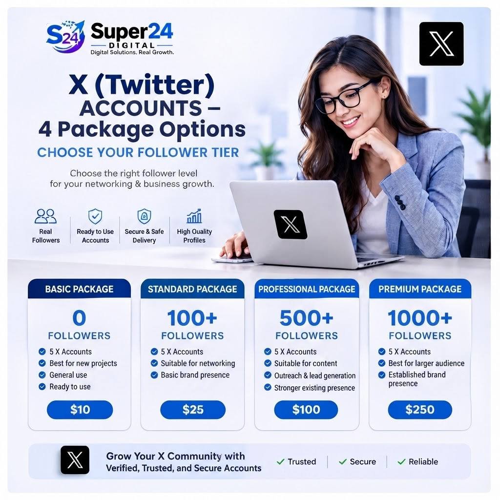 X (Twitter) Accounts with Followers